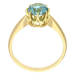 Zirkon-Ring Gelbgold